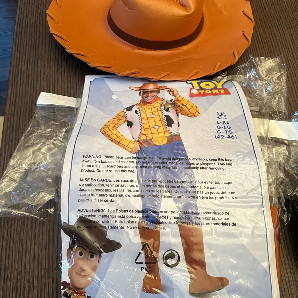 Men’s Woody Costume XL